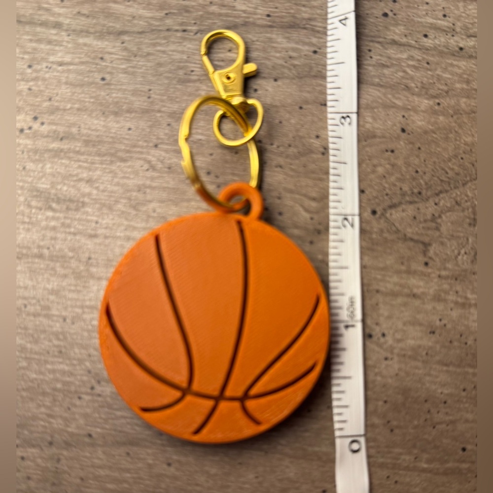 Orange Basketball Keychain - Picture 3 of 3